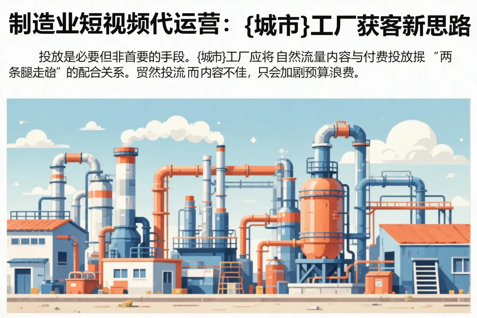 制造业短视频代运营:陵川工厂获客新思路